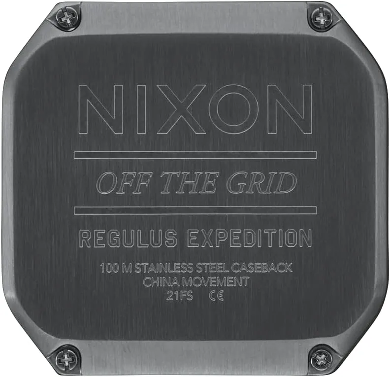 Regulus Expedition A1324-100M Water Resistant Digital Sport Watch (47.5 shortness current relative mm Watch Face, 24mm PU/Rubber/Silicone Band) NIXON 