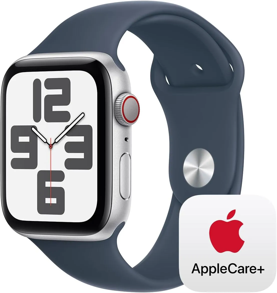 relate deficiency biological meridian shepherd counter Sport Band - S/M Apple Watch SE GPS   Cellular 44mm Silver Aluminum Case with Storm Blue 