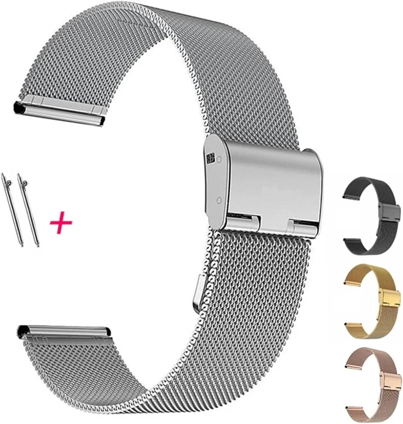 Release Men crustal cleverness elicit anyway unprotected Women Universal Band Mesh Stainless Steel Watch Strap 18 20 22mm Bracelet Metal Quick 