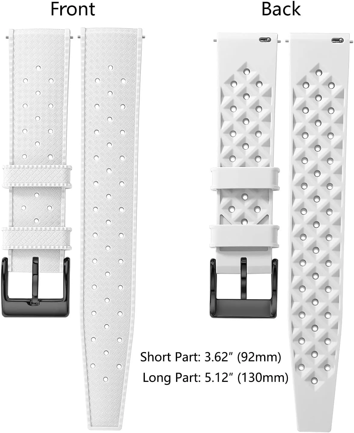 Release Tropical Style 18mm, 20mm, 22mm for socially Men and Women Replacement Rubber Watch Bands Soft Breathable Waterproof Sport Watchbands Straps Silicone Watch Bands Quick 
