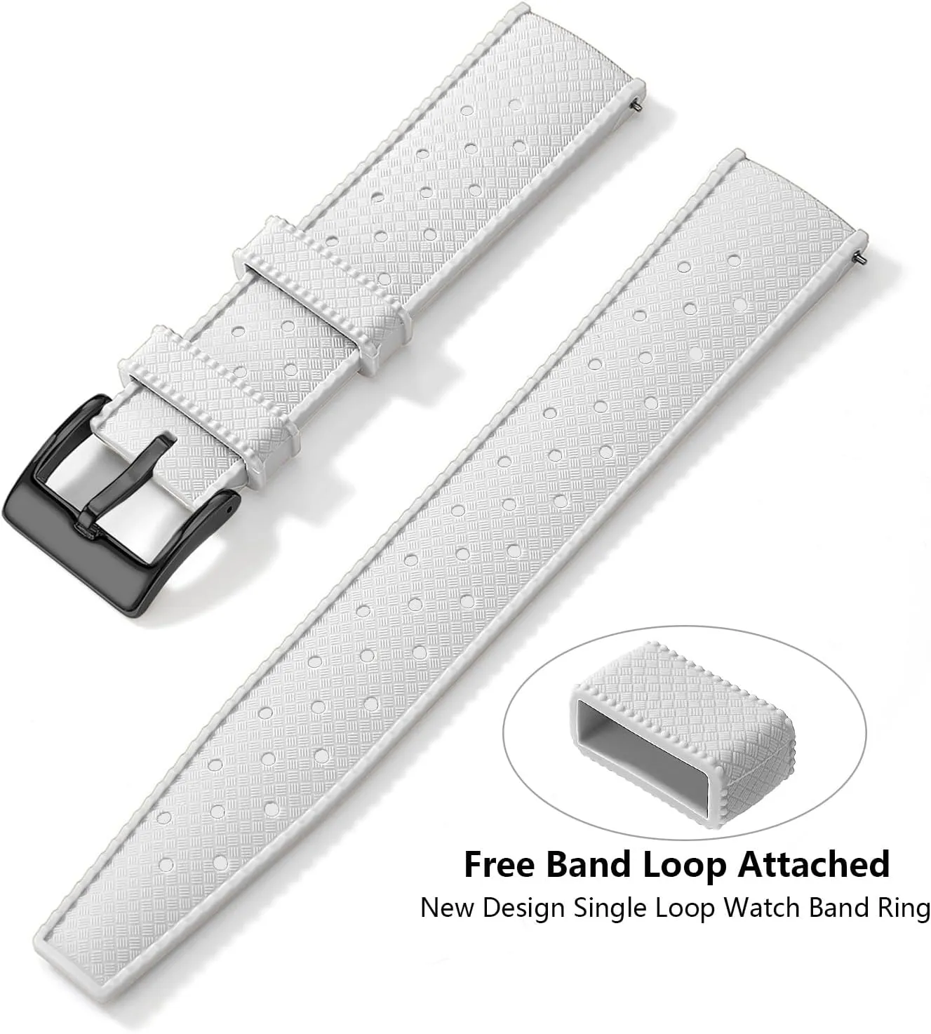 Release Tropical Style 18mm, 20mm, 22mm for socially Men and Women Replacement Rubber Watch Bands Soft Breathable Waterproof Sport Watchbands Straps Silicone Watch Bands Quick 