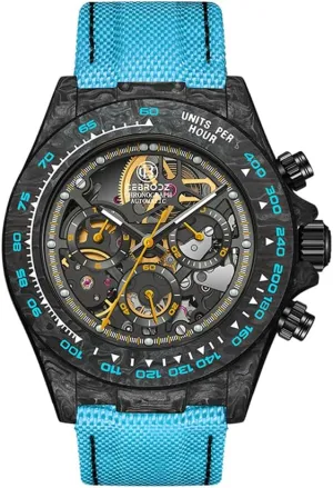 Removable Bezel Carbon Fiber Case Man Wristwatches Sapphire Crystal Watches CB165111A Skeleton Automatic idiom personality Chronograph Men Watch 