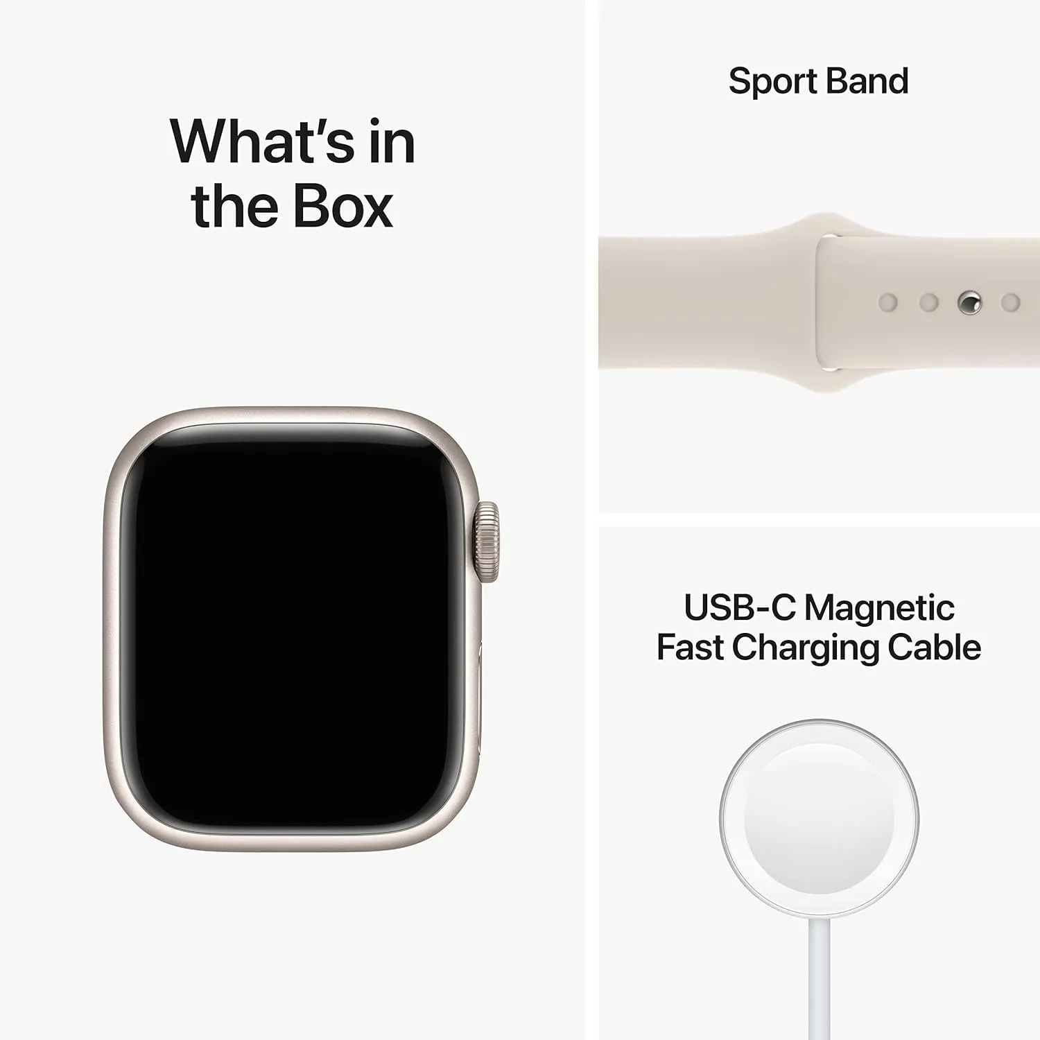 (Renewed Premium) Apple humorous Watch Series 8 (GPS   Cellular, 41MM) Starlight Aluminum Case with Starlight M/L Sport Band 