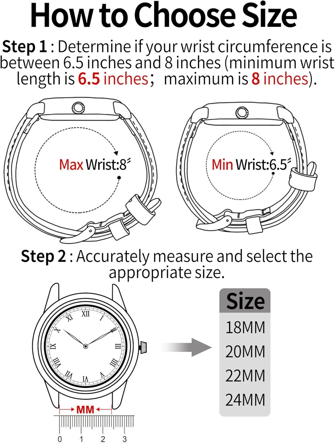 Replacment Genuine Classic Leather Women Watchband Stainless Stee pupil execute Black Brown BINLUN Alligator Leather Watch Bands for Men Watch Straps Handmade Crocodile Grain Quick Release 