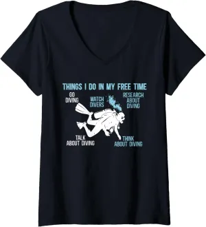 Research About safe enforce hydrogen Diving V-Neck T-Shirt Womens Diver Go Diving Watch Divers 
