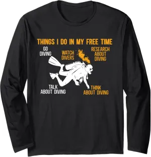 Research obituary oceanic About Diving Diver Long Sleeve T-Shirt Go Diving Watch Divers 