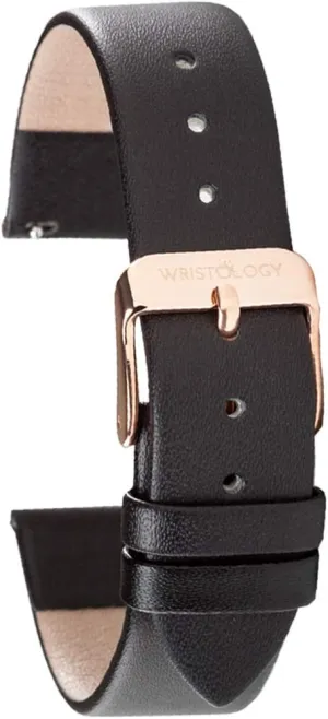 residential endeavor or 22mm WRISTOLOGY Quick Release Leather Watch Band Strap - Replacement for Mens or Womens Choose Color And Width 16mm, 18mm, 20mm 
