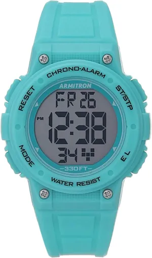 Resin Strap Watch Armitron Sport Women's morale welfare Digital Chronograph 