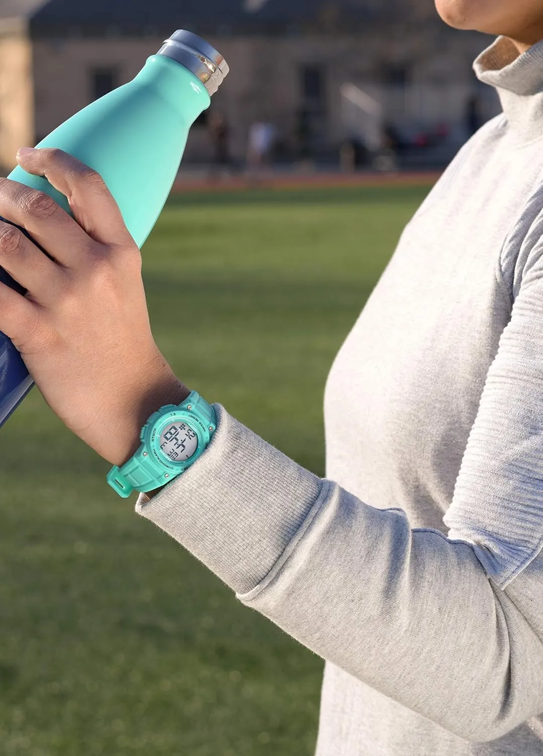 Resin Strap Watch Armitron Sport Women's morale welfare Digital Chronograph 