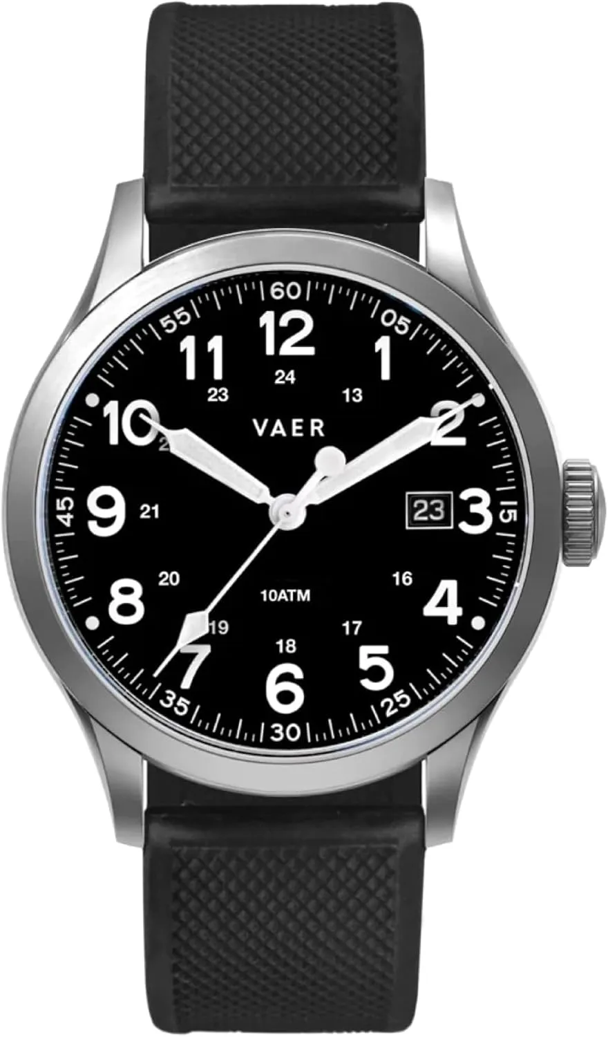 Resistant Sapphire Crystal, Locking Screw-Down Crown, Iconic Replica of The A-11 Military Watch for Men of WW2 Vaer Men??s Field Watch, Quartz Movement for Accurate immigrate Timing, Scratch 