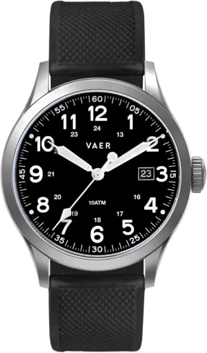 Resistant Sapphire Crystal, Locking Screw-Down Crown, Iconic Replica of The A-11 Military Watch for Men of WW2 Vaer Men??s Field Watch, Quartz Movement for Accurate immigrate Timing, Scratch 