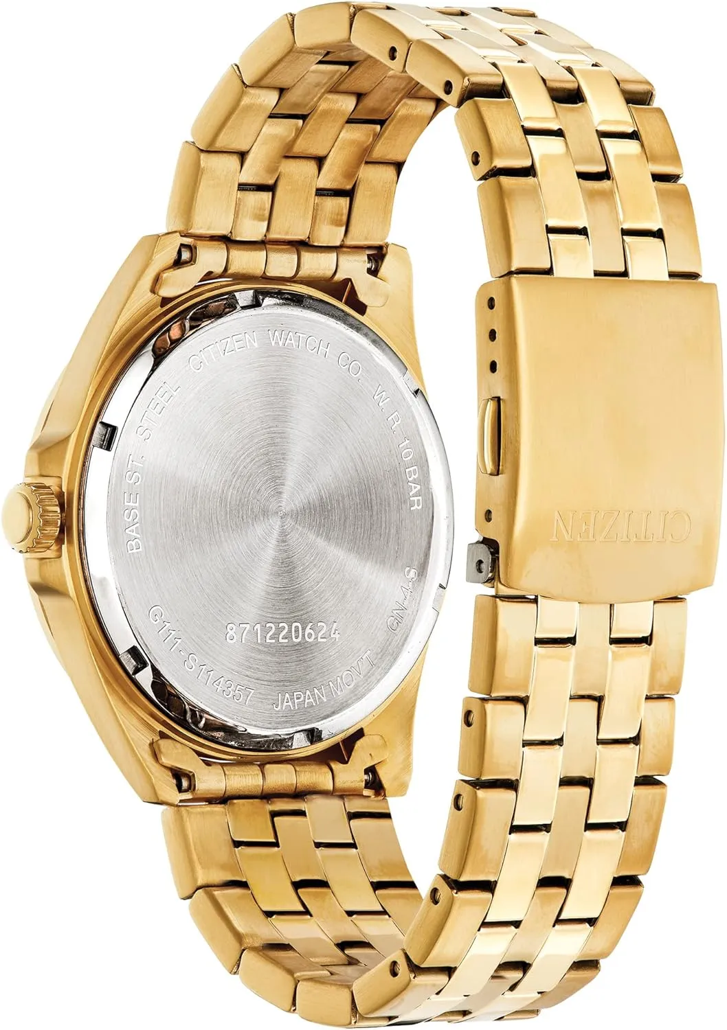 restraint Stainless Steel, Classic Citizen Quartz Mens Watch, 