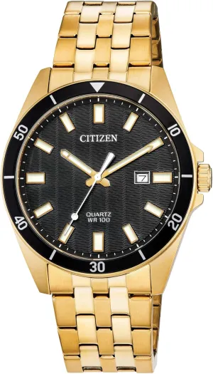 restraint Stainless Steel, Classic Citizen Quartz Mens Watch, 
