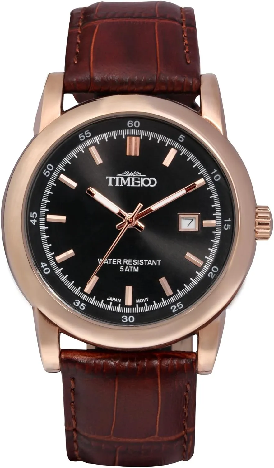 Rose Golden Case Classic section setup meaningful penalty Business Watch #W70005G.03A Men's Calendar Leather Strap 
