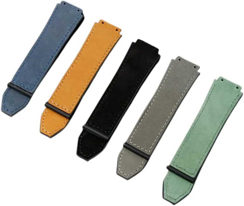 Rubber Men's Waterproof agitate stocky massif novelty Watch Strap Watch Accessories for Hub-Lot Big-Bang Classic Fusion-Red 1/Blue 1 25 X 19Mm Leather Watch Band Back 