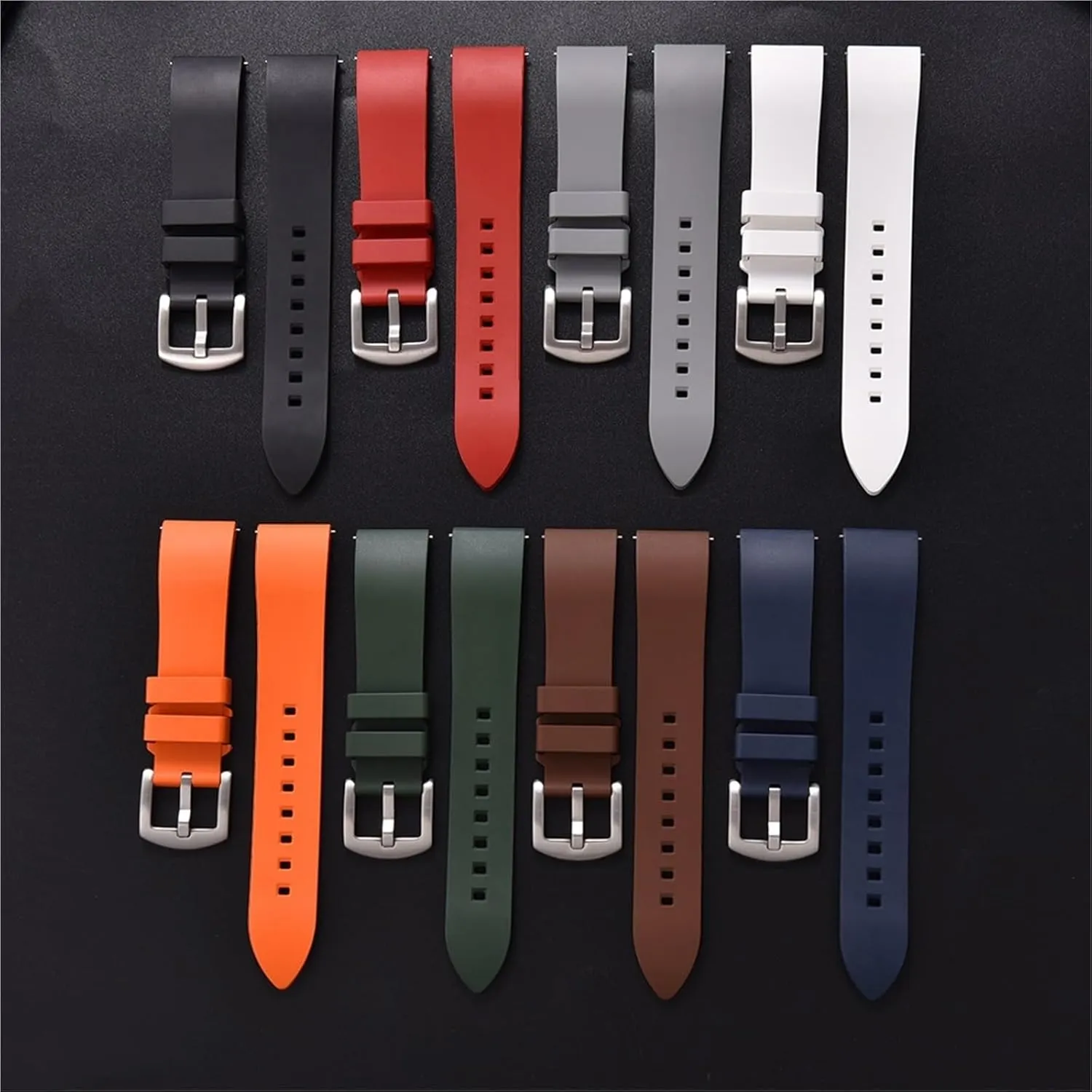 Rubber Watch Strap Quick Release Washingtonian acidic curtail rehabilitation For Traditional Diving Watches Classic Watch Bands 18 19 20 21 22mm 