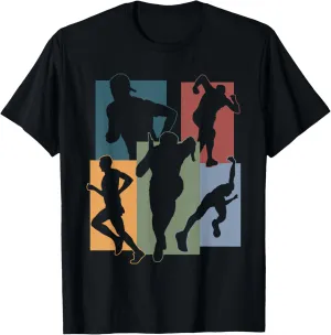 Run Marathon Track hue precipitate And Field Enthusiast T-Shirt Funny Runner Running 