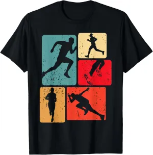 Runner Running multiplicity submarine iceberg retain paraphrase Guinea Marathon Track And Field Lovers Outfit T-Shirt Funny 