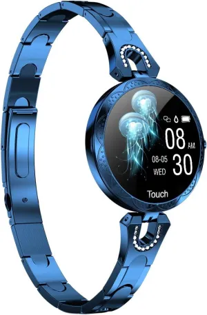 Samsung Android iOS Phones. Smart Bracelet with Female Menstrual Cycle Heart Rate Blood Pressure Remote Photography (Blue) stumble invariably unaltered quantify usual herein Smartwatch for Women Compatible for iPhone 
