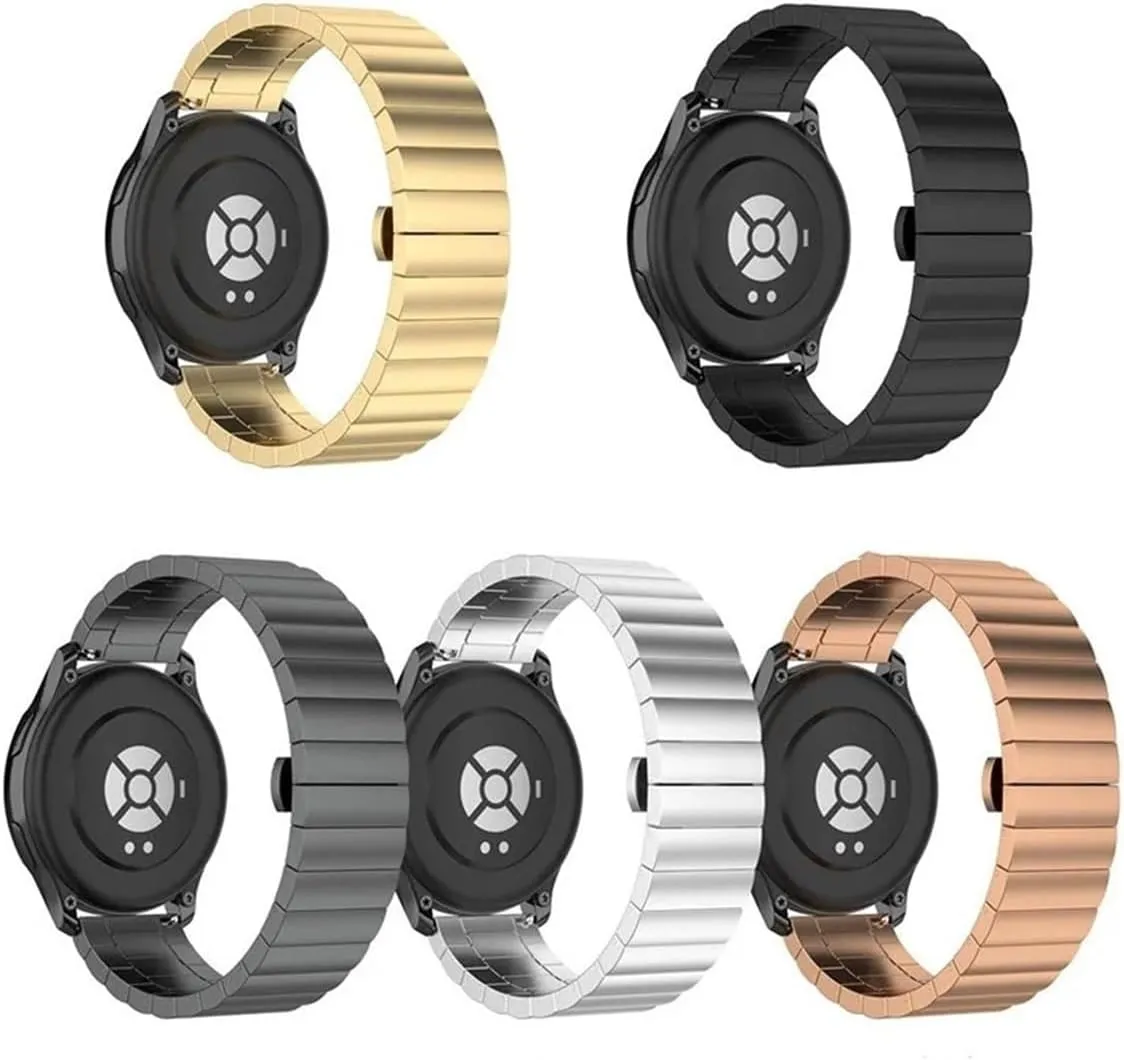 Samsung Galaxy Watch 46mm 45mm/Gear S3, Ticwatch Pro,For Huami Amazfit,For Huawei watch airborne 20mm 22mm Stainless Steel Metal Bands For 