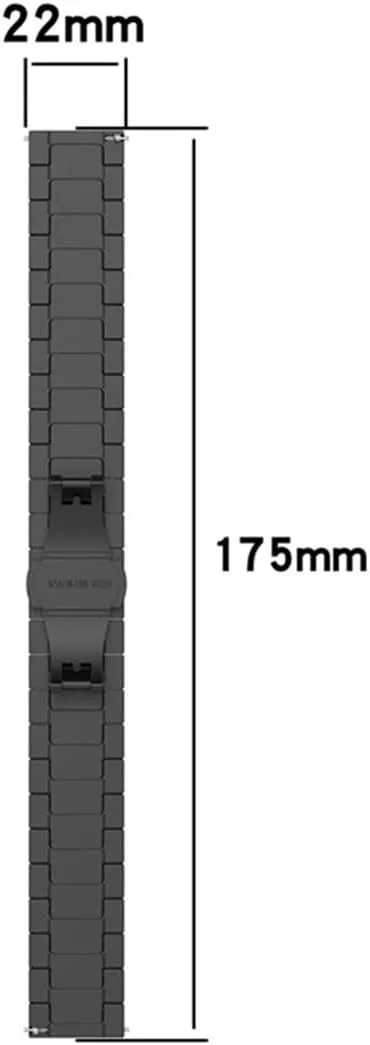 Samsung Galaxy Watch 46mm 45mm/Gear S3, Ticwatch Pro,For Huami Amazfit,For Huawei watch airborne 20mm 22mm Stainless Steel Metal Bands For 