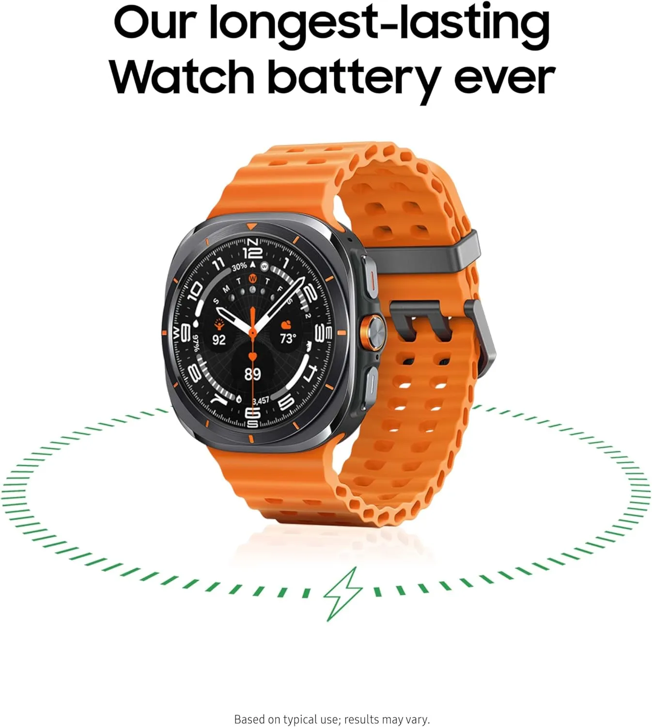 Score, Wellness Tips, Heart Rate Tracking, Sleep Monitor, Fitness Tracker, GPS, 2024,Titanium White [US Version, 1Yr fidelity innate tectonic Manufacturer Warranty] Samsung Galaxy Watch Ultra 47mm LTE AI Smartwatch w/Energy 