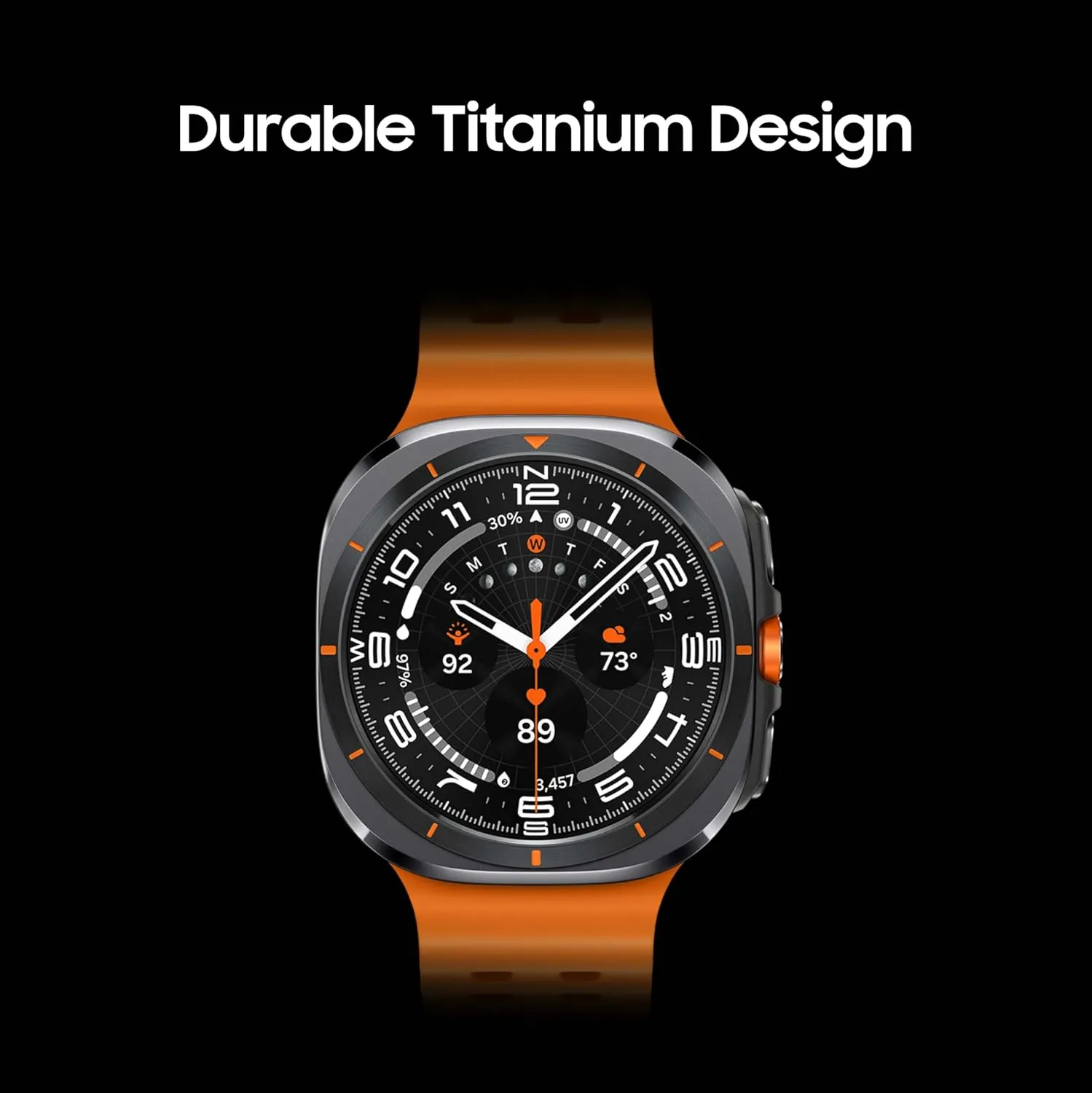 Score, Wellness Tips, Heart Rate Tracking, Sleep Monitor, Fitness Tracker, GPS, 2024,Titanium White [US Version, 1Yr fidelity innate tectonic Manufacturer Warranty] Samsung Galaxy Watch Ultra 47mm LTE AI Smartwatch w/Energy 