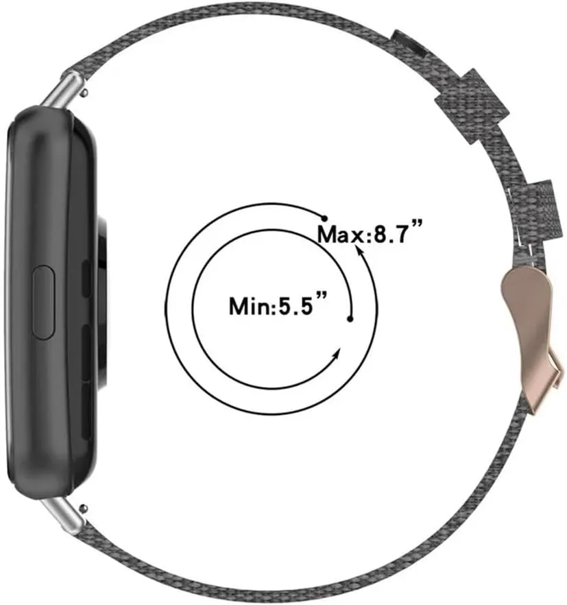 scruffy Loop Band for Huawei Watch Fit Adjustable Bracelet Metal Connector Nylon Watch Strap for Huawei Watch Fit 2 Smart 