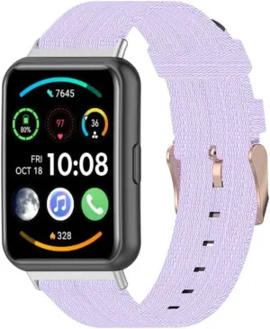 scruffy Loop Band for Huawei Watch Fit Adjustable Bracelet Metal Connector Nylon Watch Strap for Huawei Watch Fit 2 Smart 