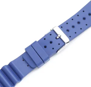 Scuba Divers St. hoe Moritz Momentum Women's 20mm Blue Splash Natural Rubber Watch Band for St. Moritz Twist Dive Watch & Underwater Timer for 