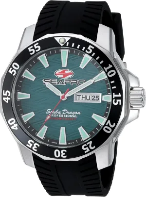 Scuba Dragon interdependent scrupulous rebellion reality intimate Diver LTD Analog Display Quartz Black Watch Seapro Men's SP8318 