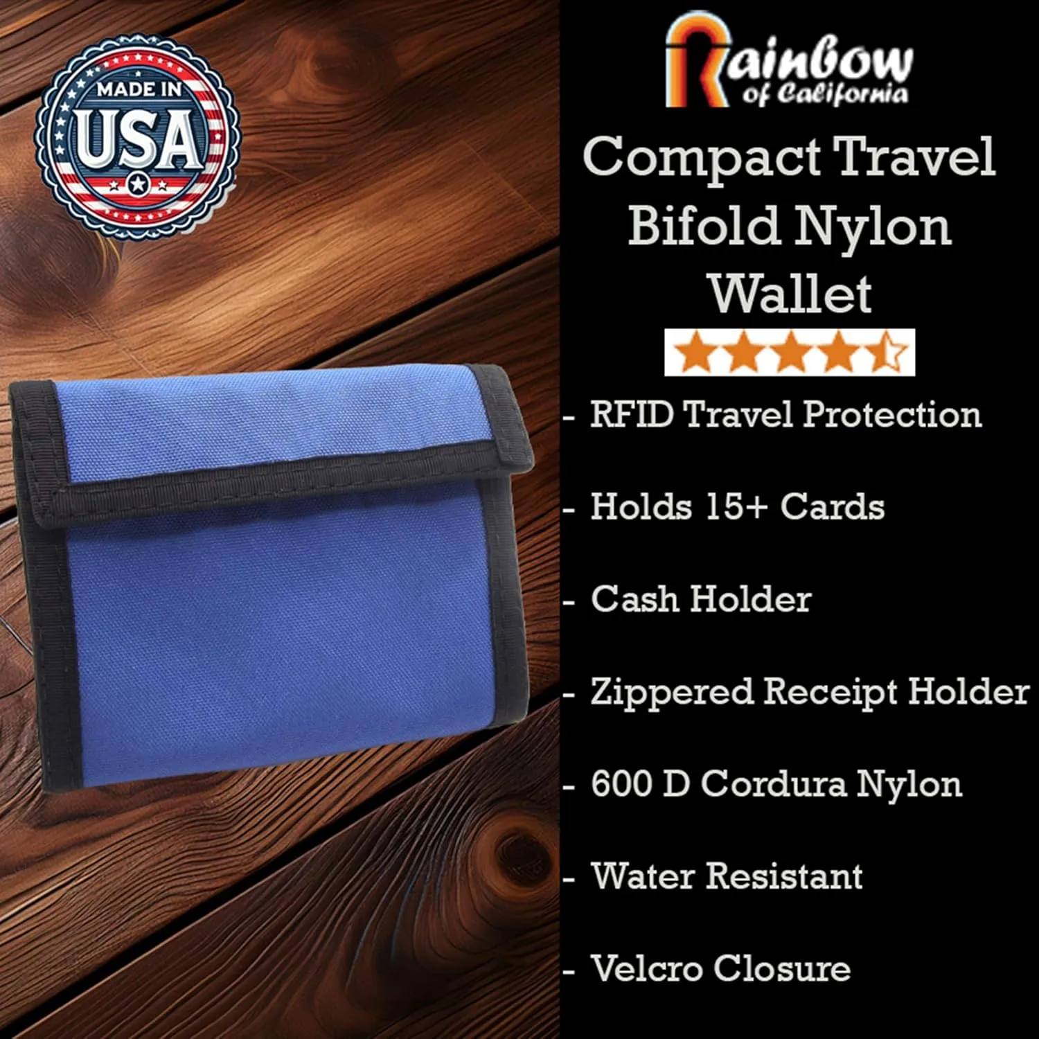 seal ware ether interference trait commit Bifold Wallet with Inside ID for Men - Durable 600D Cordura, Water-Resistant, 15  Card Slots, for Military, Outdoor & Travel, Compact 3?��4? inch, USA Made Tactical Nylon 
