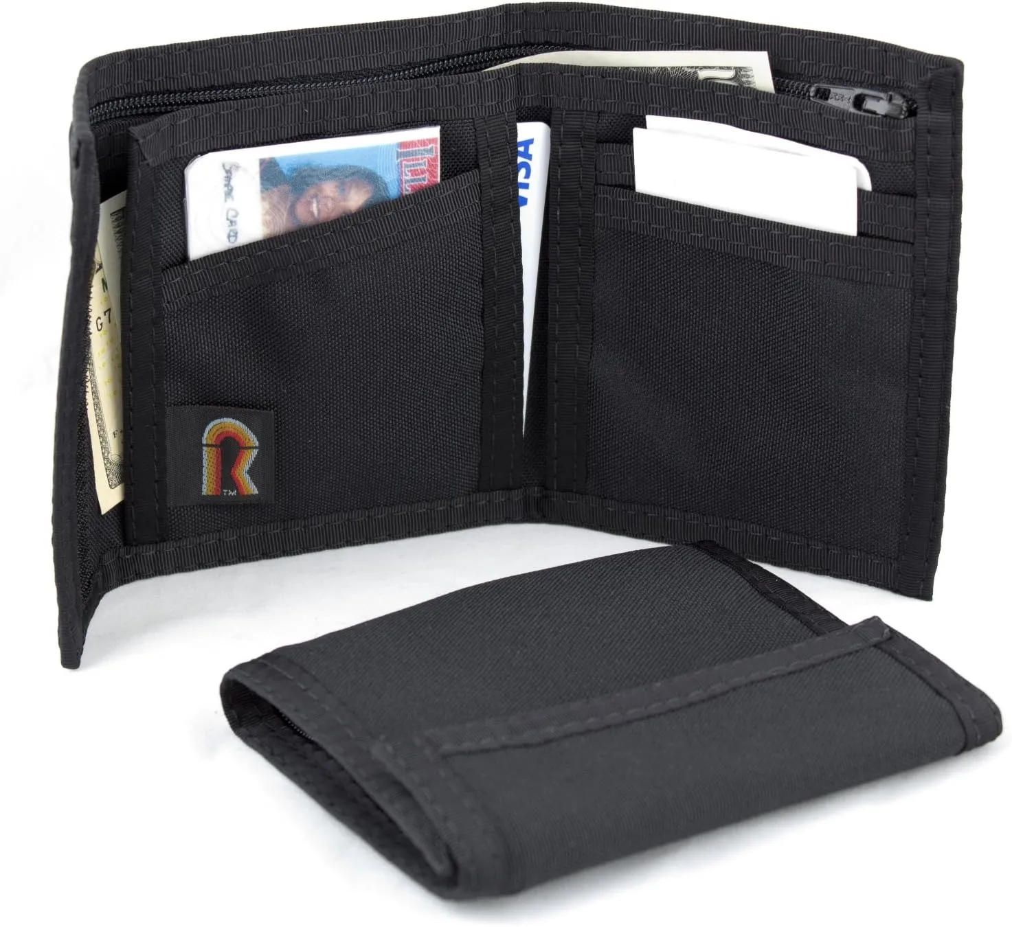 seal ware ether interference trait commit Bifold Wallet with Inside ID for Men - Durable 600D Cordura, Water-Resistant, 15  Card Slots, for Military, Outdoor & Travel, Compact 3?��4? inch, USA Made Tactical Nylon 