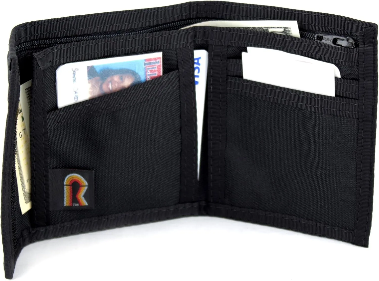seal ware ether interference trait commit Bifold Wallet with Inside ID for Men - Durable 600D Cordura, Water-Resistant, 15  Card Slots, for Military, Outdoor & Travel, Compact 3?��4? inch, USA Made Tactical Nylon 