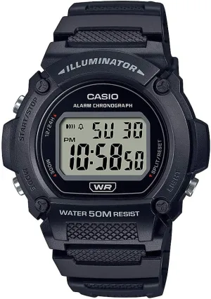 SEC Stopwatch | Daily Alarm | Hourly Time Signal | Auto Calendar | 7 Year Battery Casio W219H Series | auction wee Men??s Digital Watch | 50M WR | LED Illuminator | 100 SEC Chronograph | 1/100 
