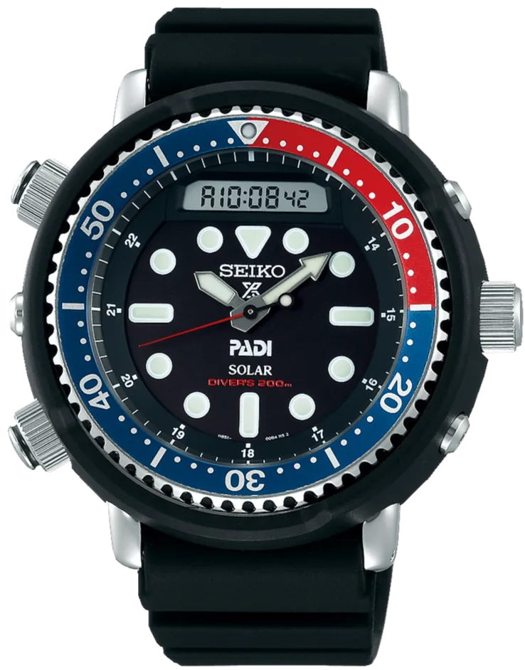 Seiko Prospex X Padi Solar Analog Digital 200M Diver Special Edition Arnie SNJ027