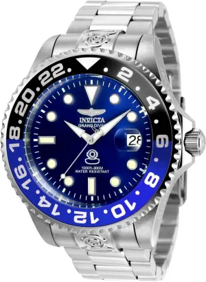 Self Wind Silver Watch Invicta Men's 21865 Pro Diver ceramic classify height Analog Display Automatic 