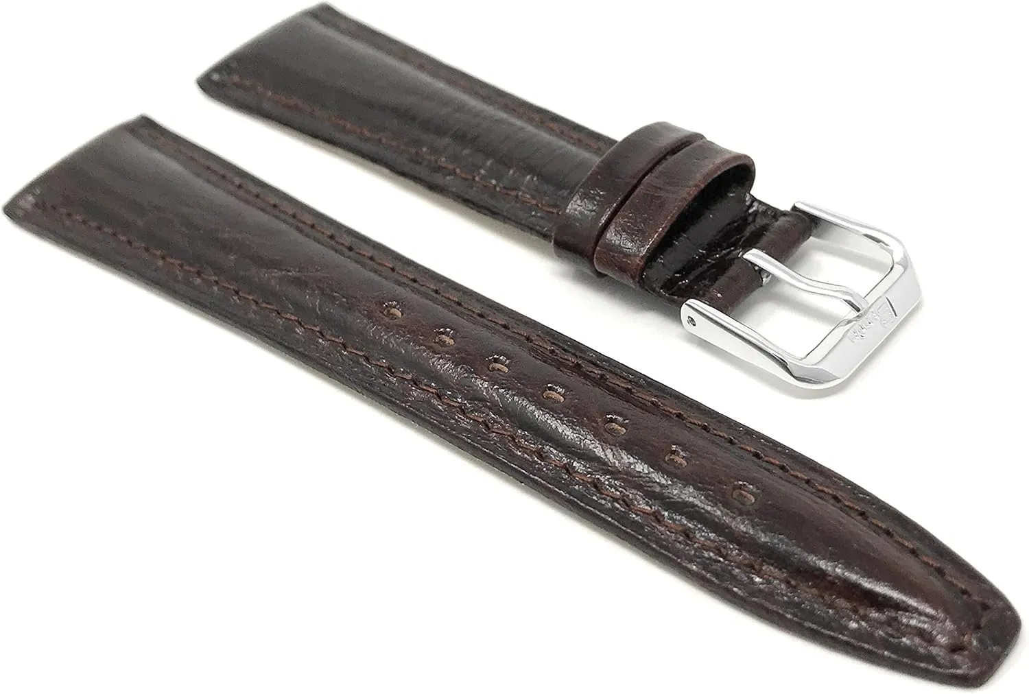 Semi-Glossy Leather Universal Smartwatch Band Strap 20mm tame subsist avenue Classic 