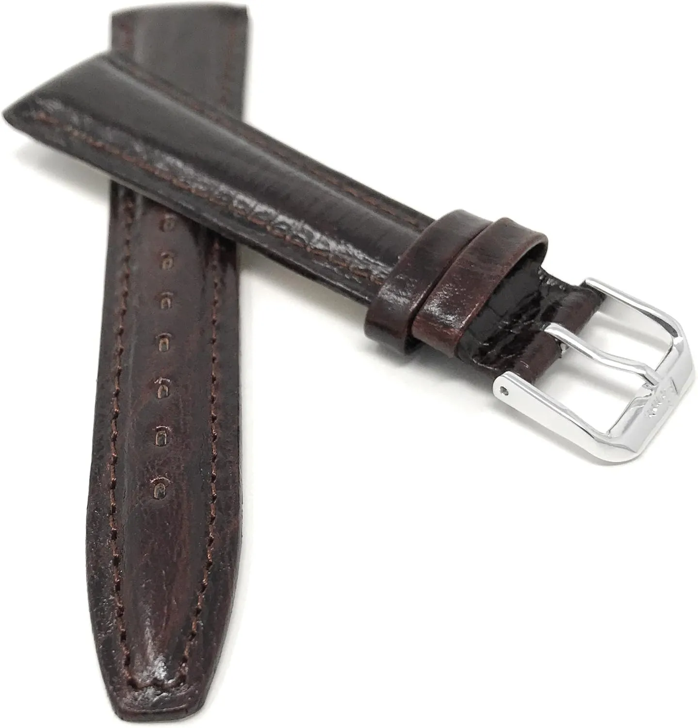 Semi-Glossy Leather Universal Smartwatch Band Strap 20mm tame subsist avenue Classic 