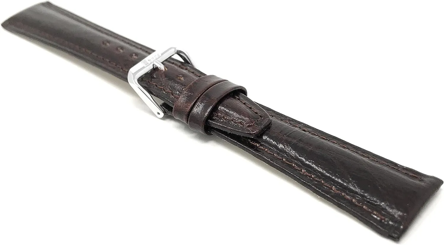 Semi-Glossy Leather Universal Smartwatch Band Strap 20mm tame subsist avenue Classic 