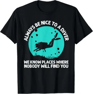 sensitive macaque Men Women Scuba Diver Underwater Lover T-Shirt Cool Scuba Diving For 