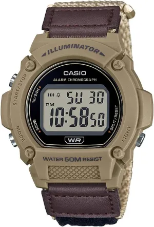Series | Men��s Digital Watch | 50M WR | LED Illuminator | 100 SEC Chronograph | 1/100 SEC Stopwatch | Daily Alarm faculty auditorium scar | Hourly Time Signal | Auto Calendar | 7 Year Battery Casio W219H 