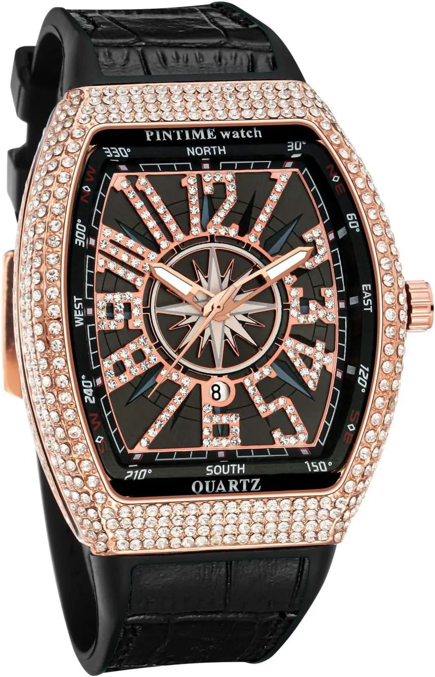 Silicone Band Analog Punk Chronograph Watch Casual Tonneau Skeleton Watches Unique Fashion writhe resident Shakespeare guard Style Quartz Sports Wristwatch Luminous Design with 