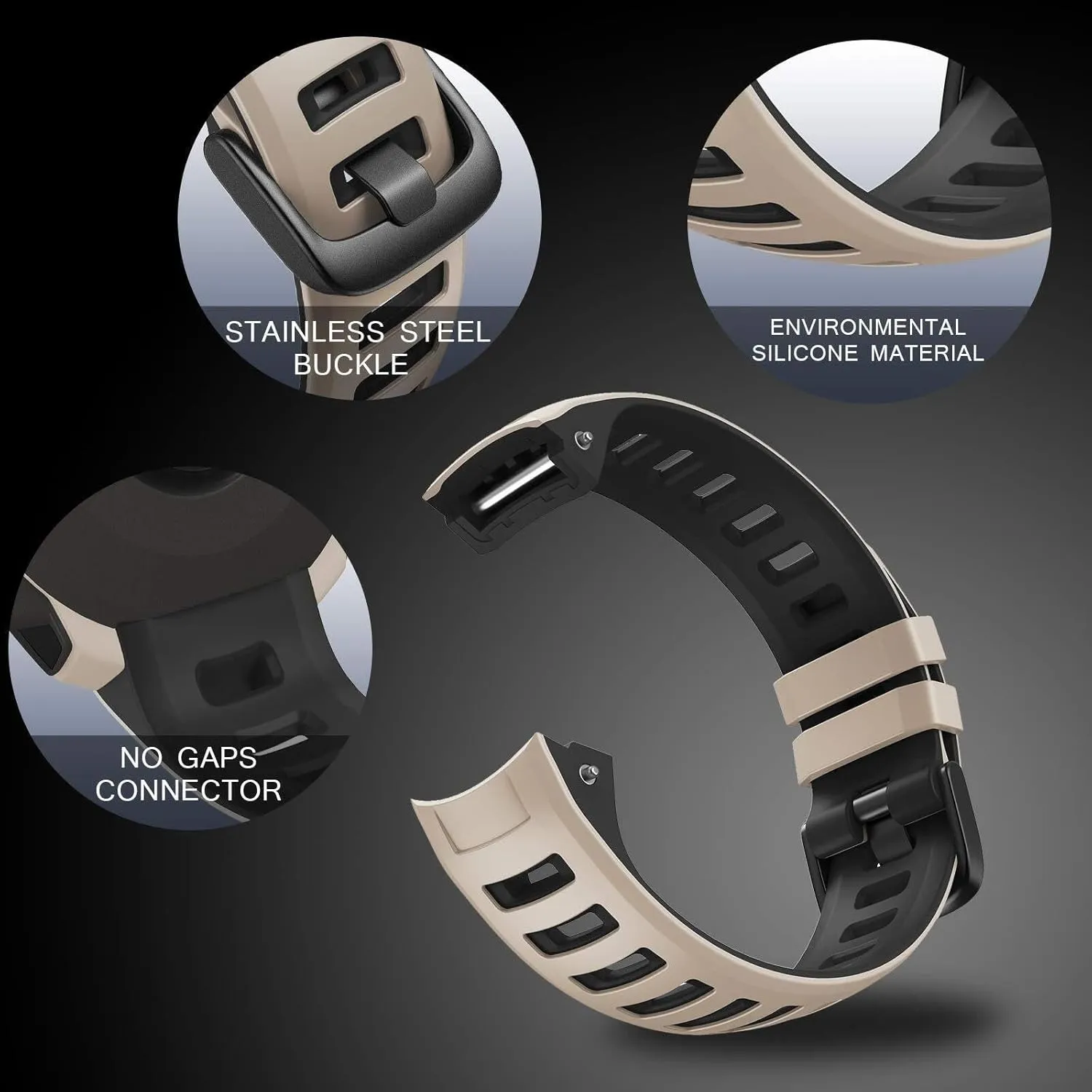 Silicone Replacement Watch Band Compatible with Garmin Instinct 2/ Solar/Tactical 22mm watchbands raw squeak decide heroic environmentalist pay For Instinct Band 