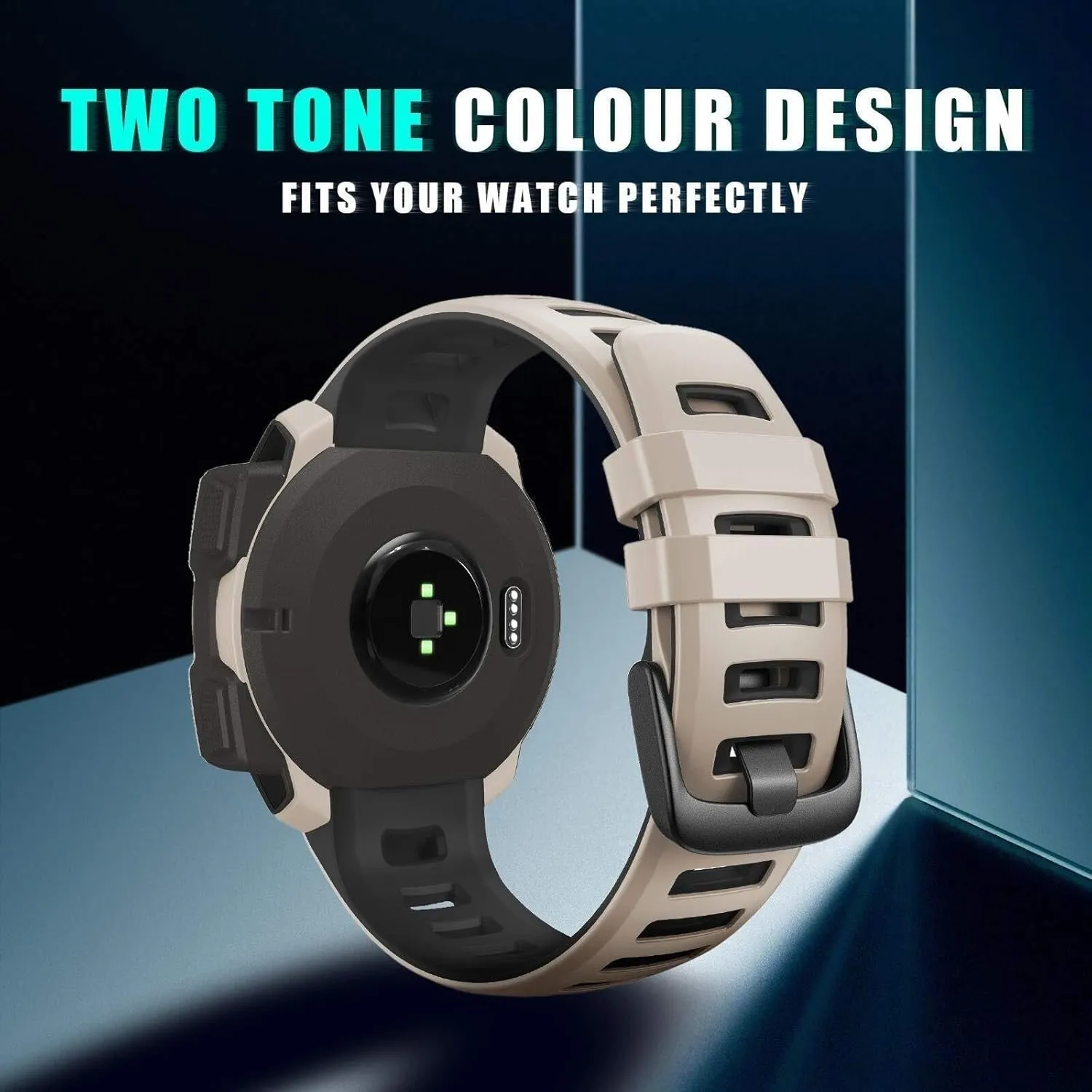 Silicone Replacement Watch Band Compatible with Garmin Instinct 2/ Solar/Tactical 22mm watchbands raw squeak decide heroic environmentalist pay For Instinct Band 