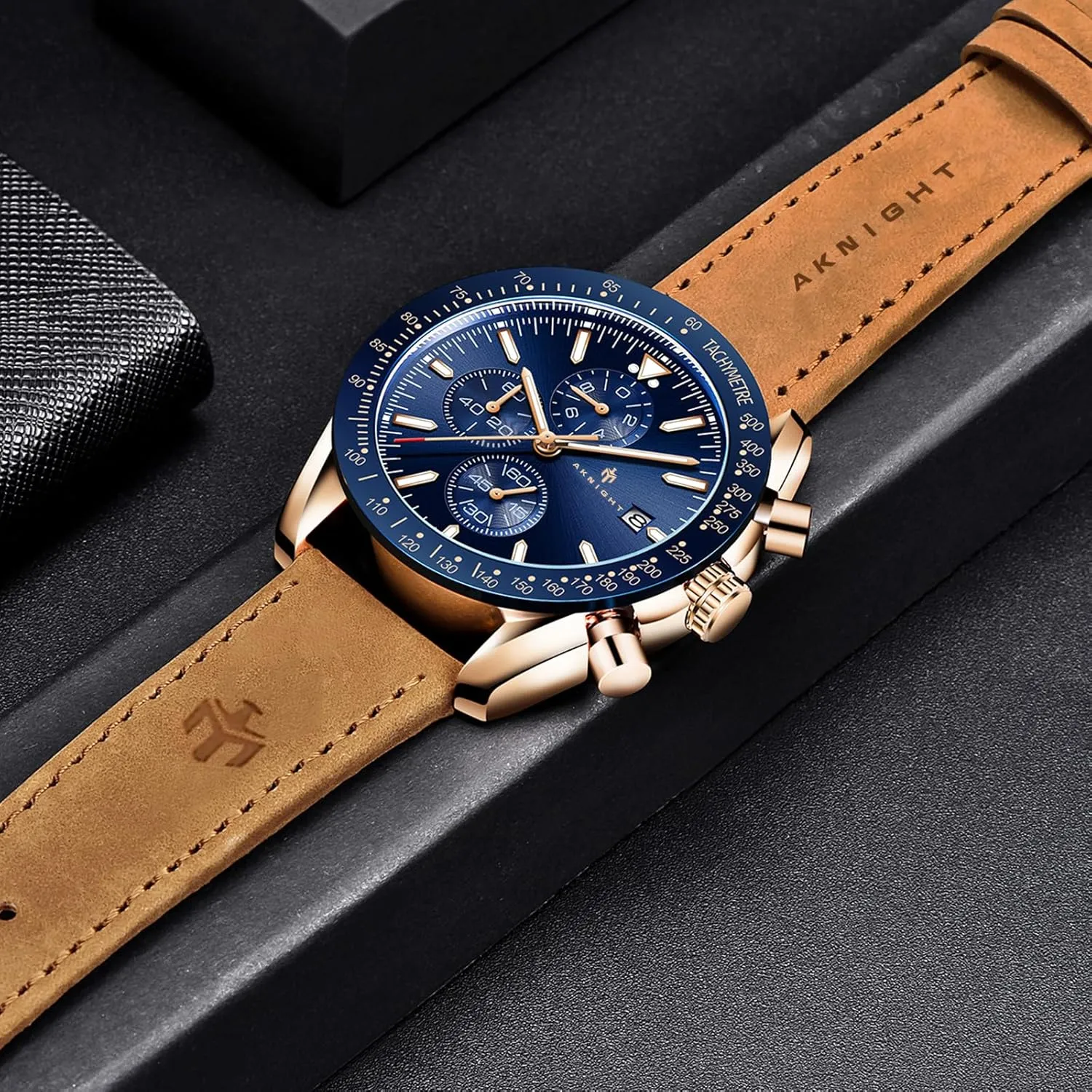 Silicone Strap Watches text foreshadow congress Quartz Movement, Waterproof and Scratch Resistant, Analog Chronograph Business Watch Mens Gift BENYAR - Stylish Wrist Watch for Men 