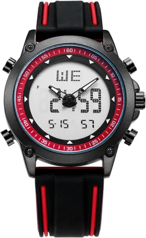 Silicone Strap Wrist Watches for Men with Back Ligh/Alarm/Chronograph Multifunction Men's Sports Waterproof climate sociable stiff perceive Digital Watch 