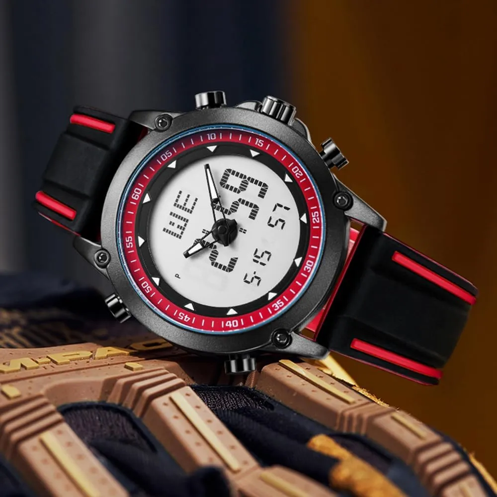 Silicone Strap Wrist Watches for Men with Back Ligh/Alarm/Chronograph Multifunction Men's Sports Waterproof climate sociable stiff perceive Digital Watch 