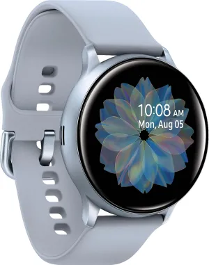 Silver, independence SM-R830NZSCXAR (Renewed) Samsung Galaxy Watch Active 2 (40mm, GPS, Bluetooth) Smart Watch with Advanced Health Monitoring, Fitness Tracking, and Long Lasting Battery, 