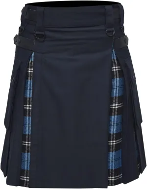 similar Cargo Pocket Men Modern Hybrid Tartan Kilt with 